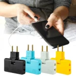 3-in-1 Foldable Multi-Socket Plug Rotatable 180°