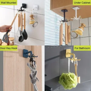 Adjustable Storage Hook – 360° Rotating