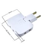 3-in-1 Foldable Multi-Socket Plug Rotatable 180° - Image 4