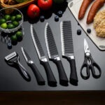 Premium Zeptel 6-Piece Stainless Steel Kitchen Tool Set with Non-Stick Coating – Sleek, Durable, and Essential for Every Home Chef!