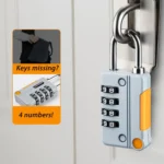 4 Digits Combination Padlock Waterproof Lock