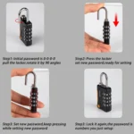 4 Digits Combination Padlock Waterproof Lock - Image 5