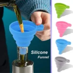 Silicone Collapsible Folding Funnel-Transfering Liquid & Powder - Image 2