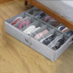 12 Pair Under Bed Shoe Storage Organizer-With Handle - Image 4