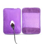 Velvet Electric Hot Water Bag with Cover - Image 4