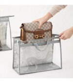 Clear Handbag Storage Organizer with Zipper - Image 3